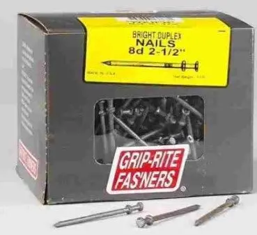 8D Bright Duplex Nails 5Lb Box 1