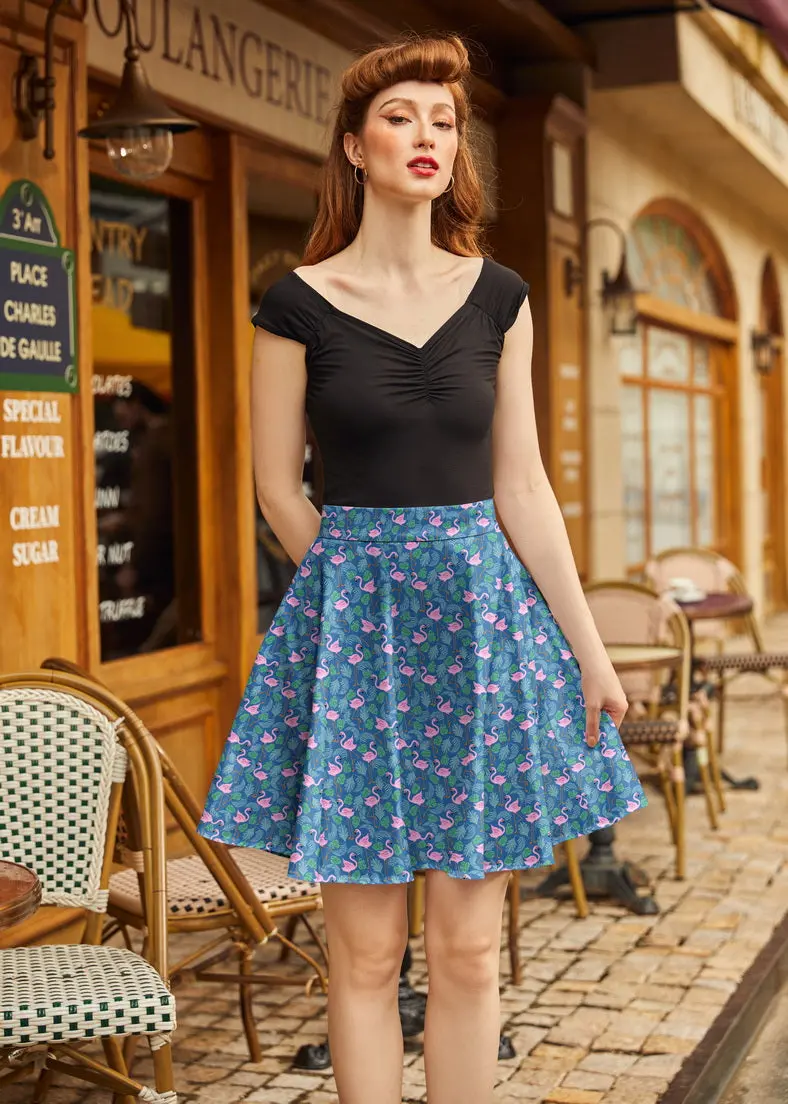 Flamingo Skater Skirt 1