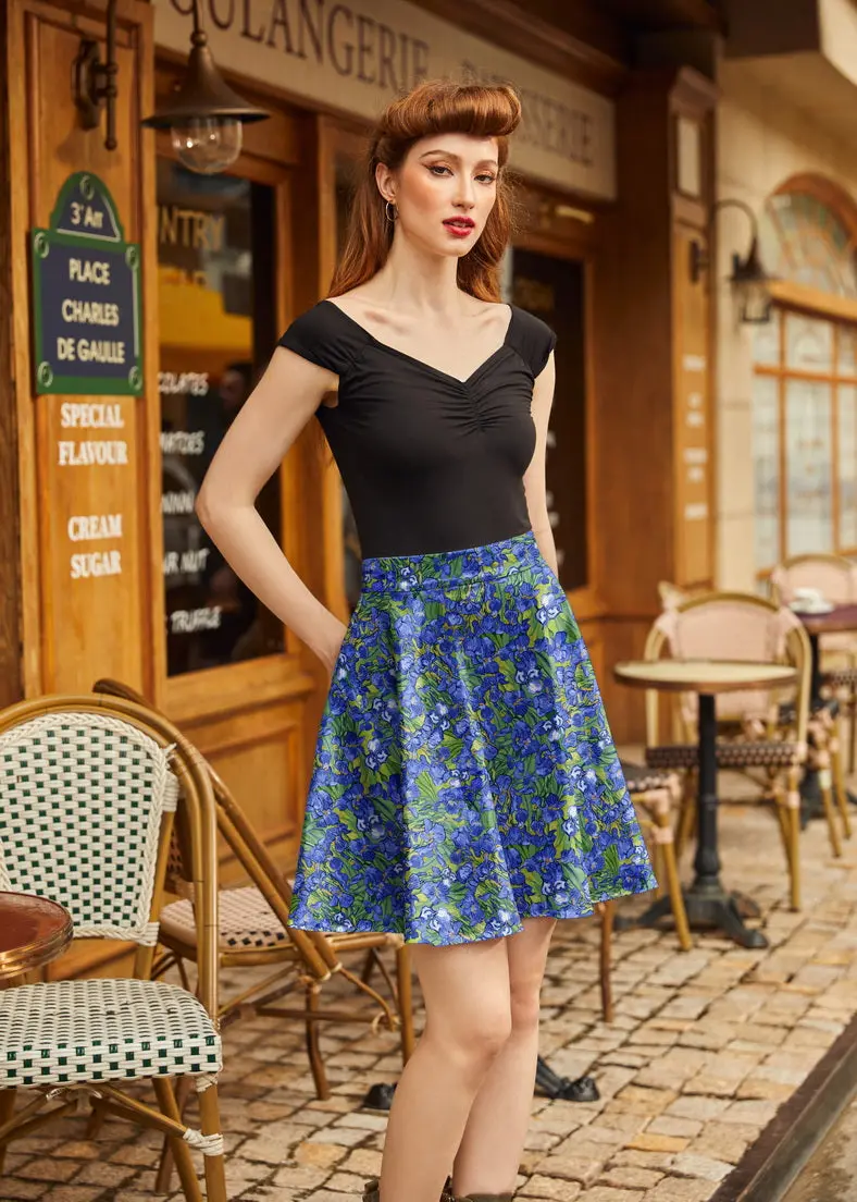 Irises Skater Skirt 1