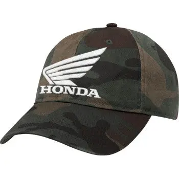 Honda Camo/White Adjustable Curved Bill 1
