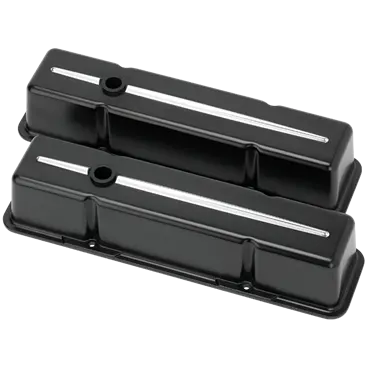 Billet Aluminum Small Block Chevy Streamline Valve Cover, (Pair), Tall (3-3/4") 1
