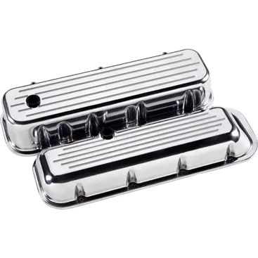 Billet Aluminum Big Block Chevy Ball Milled Valve Cover, (Pair) 1
