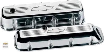 Billet Aluminum Big Block Chevy Bowtie Valve Covers 1