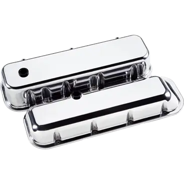 Billet Aluminum Big Block Chevy Plain Valve Cover, (Pair) 1