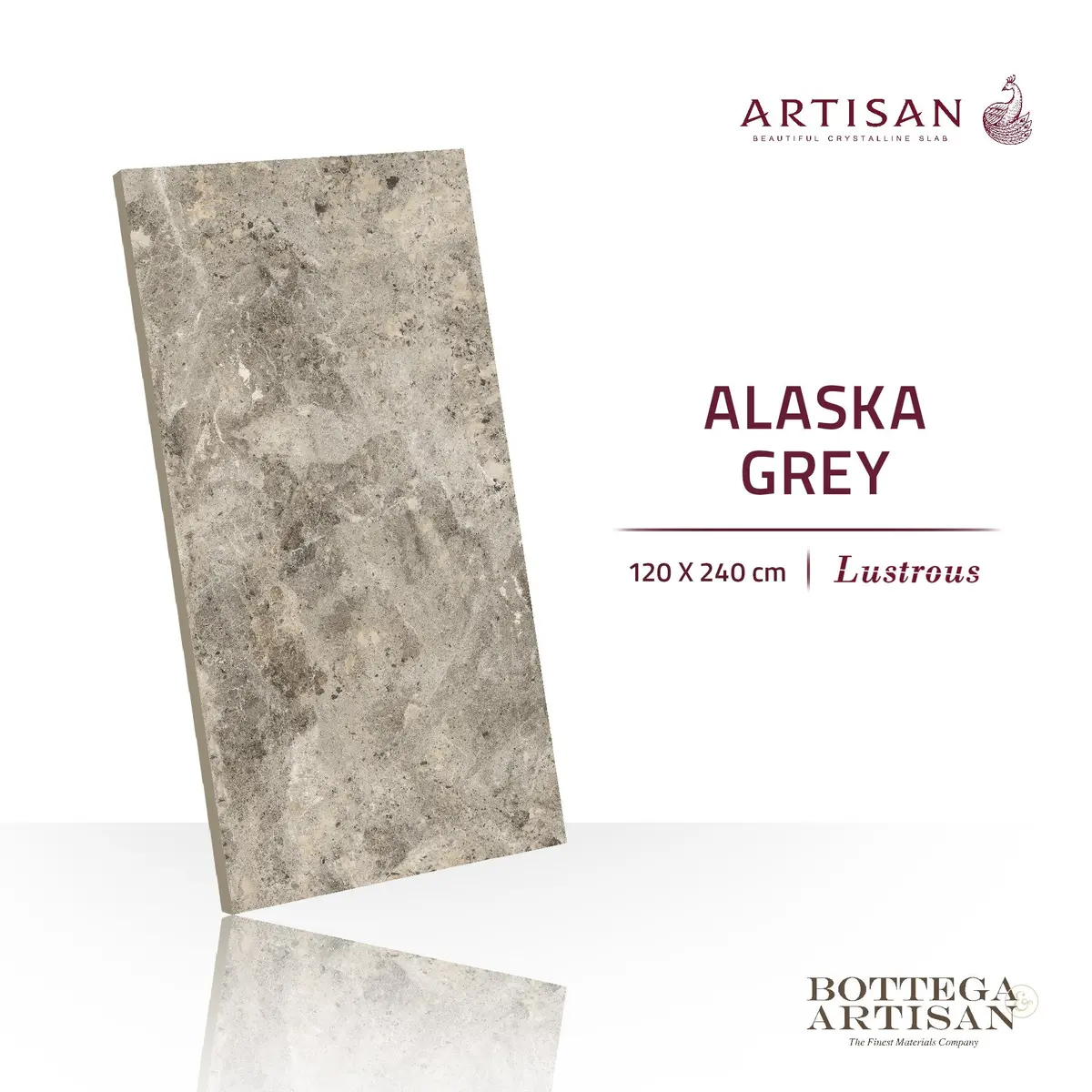 Granit Lamina Slab Artisan Alaska Grey Lustrous 120X240 1