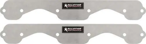 Exhaust Block Off Plate Set Sb Chevy Standard, Aluminum 1