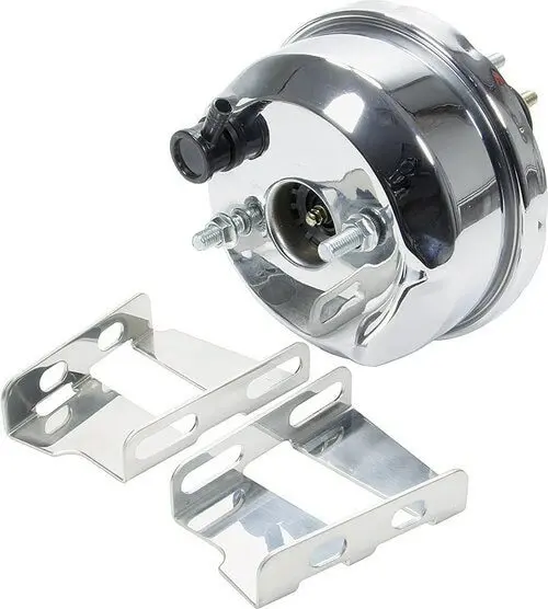 Power Brake Booster 7", Single Diaphragm, 1955-64 Chevy, Chrome 1