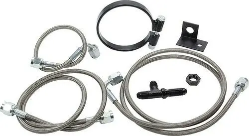 Rear End Brake Line Kit For Dirt Modifieds W/ Aftermarket Calipers 1