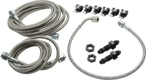 Front End Brake Line Kit For Dirt Modifieds W/ Oem Calipers 1