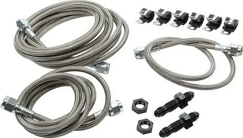 Front End Brake Line Kit For Dirt Modifieds W/ Aftermarket Calipers 1
