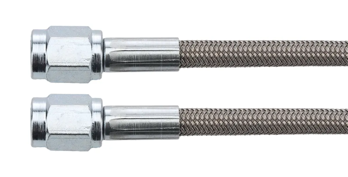 15" Braided Stainless 3 An Flexible Brake Lines 1