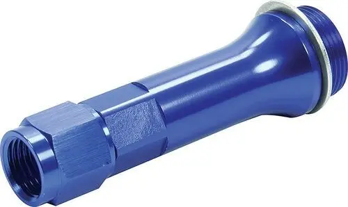 Aluminum Carburetor Fitting 7/8"-20 To Female -6 For Holley, Blue 1