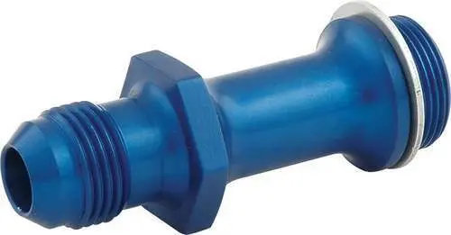 Aluminum Carburetor Fitting 7/8"-20 To Male -8 For Holley, Blue 1