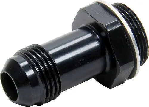 Aluminum Carburetor Fitting (Short) 7/8"-20 To Male -8 For Holley, Black 1