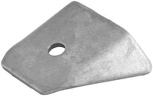 Body Brace Tab Flat Mount 1/4" Hole 1