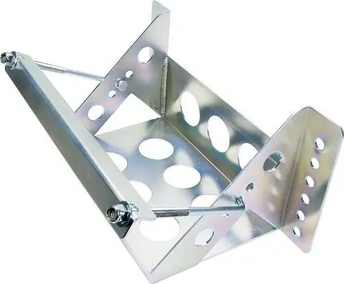 Bolt-On Battery Box, Clear Zinc 1