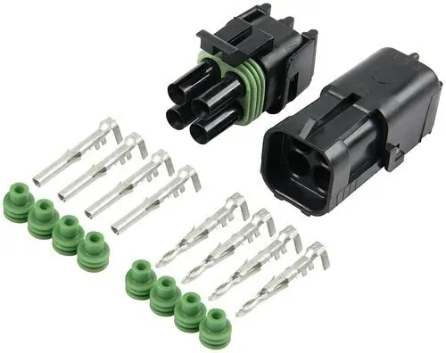 Weather Pack Connector Kit 4-Pin Square 1