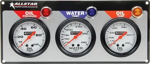 Allstar 3 Gauge Panel Op / Wt / Ot 1