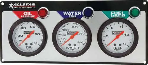 Allstar 3 Gauge Panel Op / Wt / Fp 1