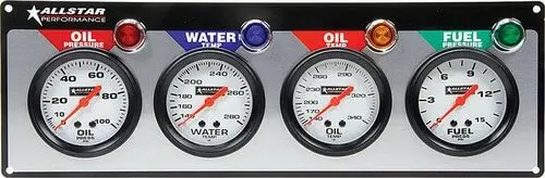 Allstar 4 Gauge Panel Op / Wt / Ot / Fp 1