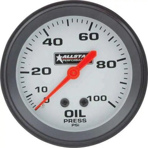 Allstar Oil Pressure Gauge 0-100 Psi 1
