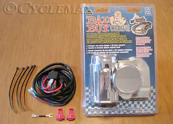 Chrome Bad Boy Air Horn With Wiring Kit 1