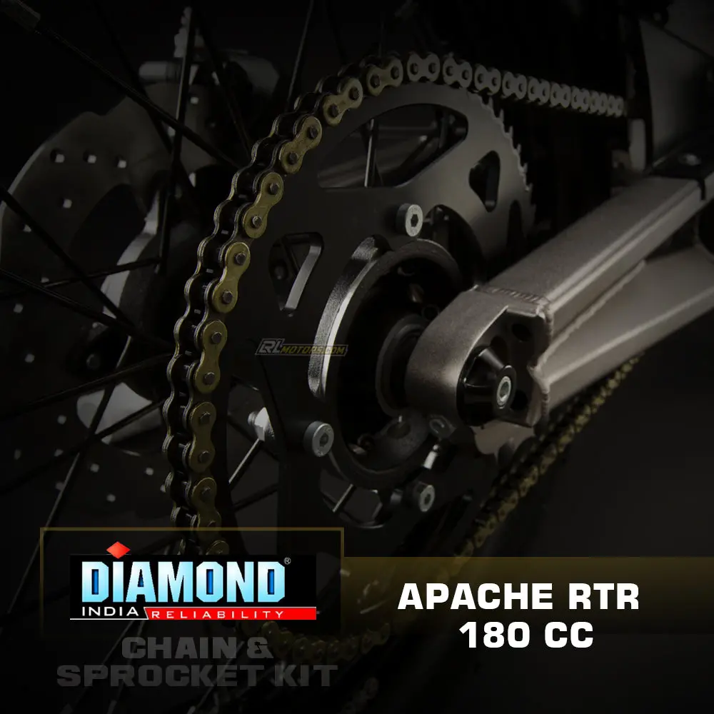 Tvs Apache Rtr 180Cc -  Diamond Chain Sprocket Kit (K169) 1