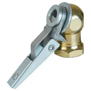 Ball Air Hose Chuck With Clip (Brass) 1