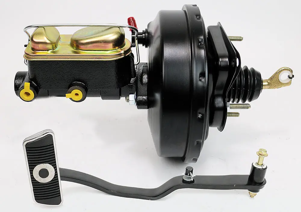 1970 Mustang , 70 Mercury Cougar (W/Automatic Trans) - 9" Single Diaphragm W/1" Dual Reservoir Master Legend Series Hp Front Disc Brake Kit Power Brake Kit 1