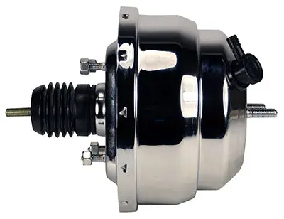 Chrome Plated Booster Universal Brake Booster 8" Dual Diaphragm 1