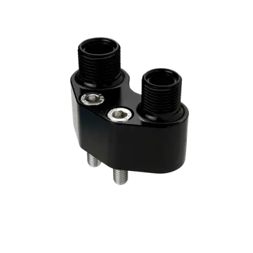 Billet Specialties Sanden Sd-7 Straight Out Compressor Manifold 1
