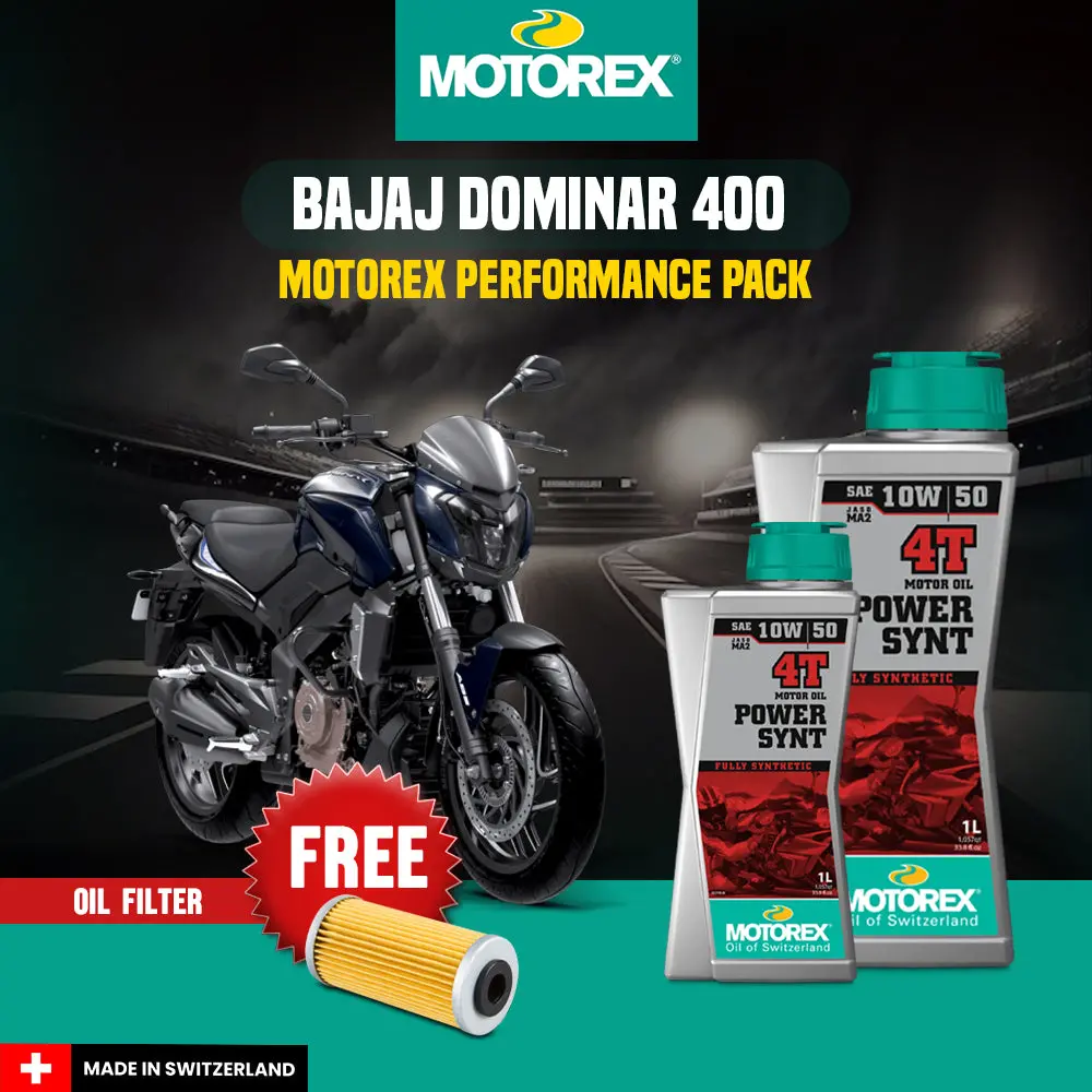 Bajaj Dominar 400 & 250 Motorex Performance Pack 1