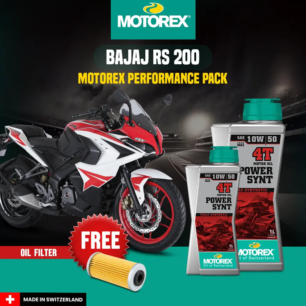 Bajaj Rs 200 Motorex Performance Pack 1