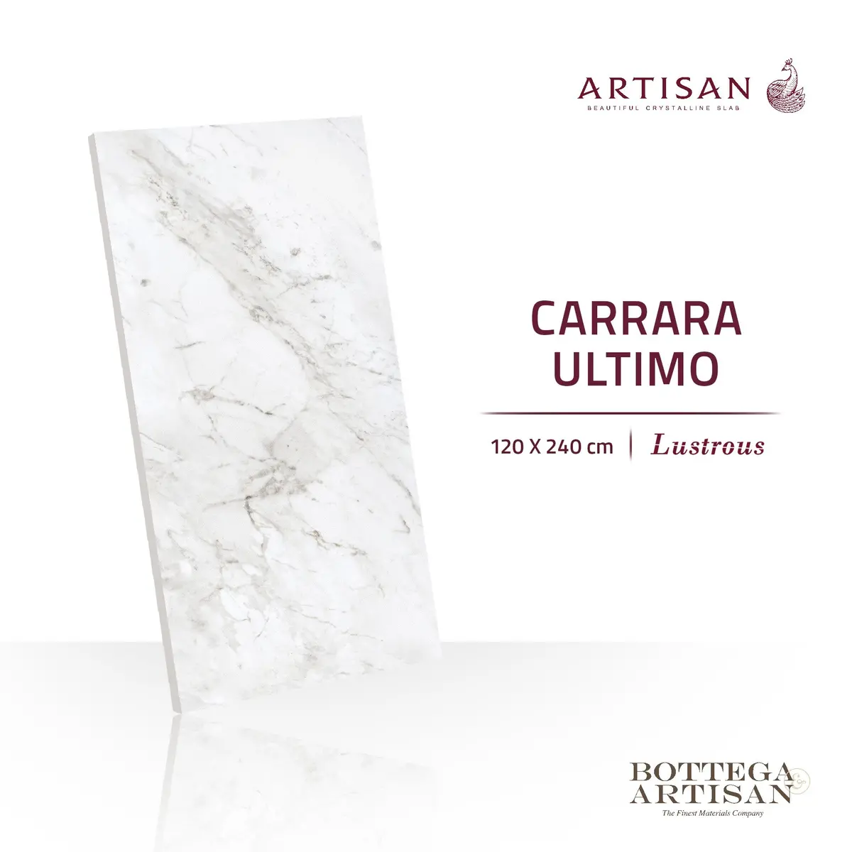Granit Lamina Slab Artisan Carrara Ultimo Lustrous 120X240 1