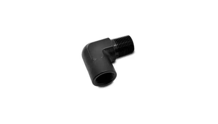 Vibrant Performance 11343 90 Degree Female To Male Pipe Adapter Fitting; Size: 1/2" Npt 1