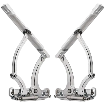 Billet Specialties 1965-67 Chevelle-El Camino And 1967-69 Camaro Hood Hinge Kit, Gas Springs Included (Pair) 1