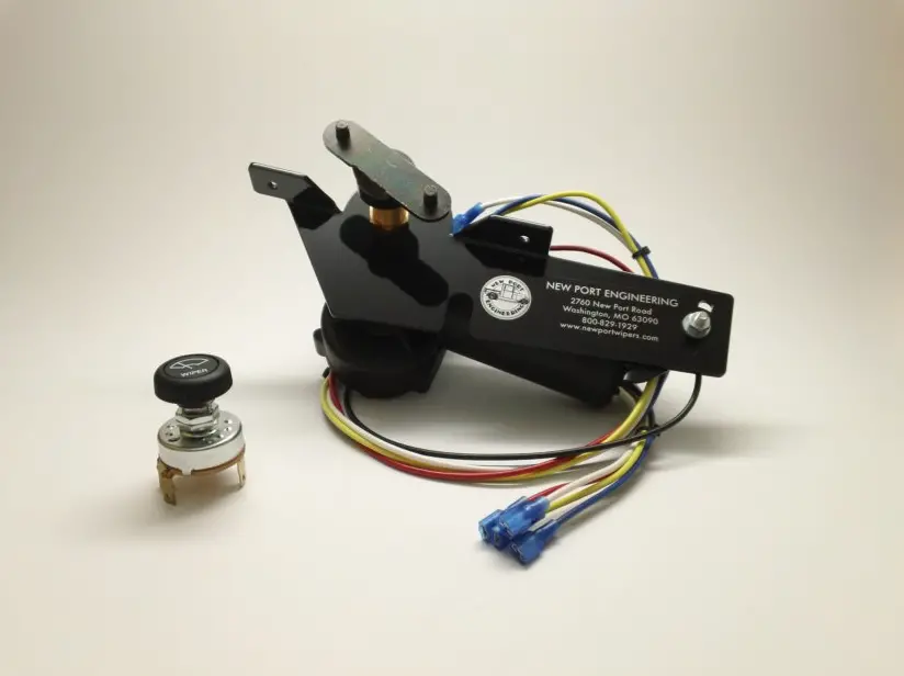1946-48 Dodge And Plymouth Windshield Wiper Motor - (Replaces Factory Vacuum Motor And Clear Stock Radio) 1