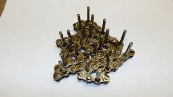 Chain, #35, 24.68" L, W/ 1" L Pins, 1-1/8" Spacing W/Conn 1