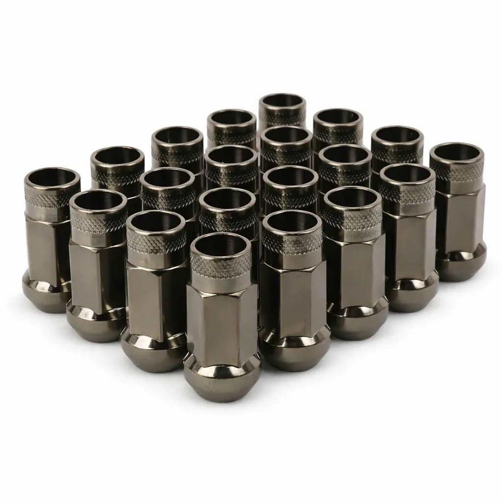 M12x1.5 Extend Rim Wheel Tuner Lug Nut - Titanium 1