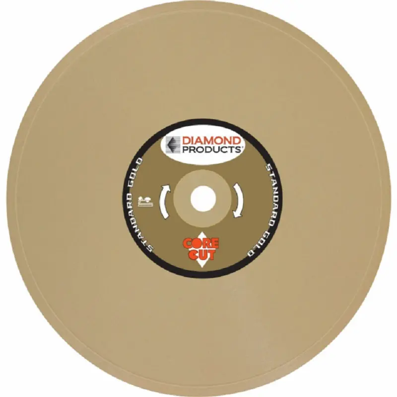 Tile Blade - 8" X .060 X 5/8" Gold Continuous Rim (12377) 1