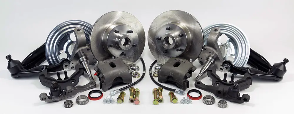 1960-76 Mopar A-Body (W/5 X 4 1/2" Bolt Circle) Legend Series Front Disc Brake Kit Front Wheel Kit 1