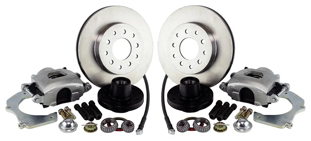 Universal Mustang Ii (5 X 4.50" Or 5 X 4.75" Bolt Circle) Legend Series Front Disc Brake Kit Front Wheel Kit 1