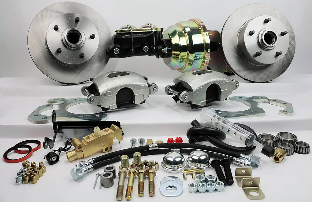 1955-57 Chevy Passenger Car (Stock Spindle) Legend Series Front Disc Brake Kit With Power Brake Conversion 1