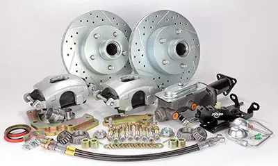 1953-62 Chevy Corvette Legend Series Hp Front Disc Brake Conversion Kit With Dual Reservoir Master Cylinder Kit 1