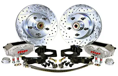 1970-73 Ford Mustang W/Oe Drum Rallye Series Front Disc Brake Kit Front Wheel Kit 1