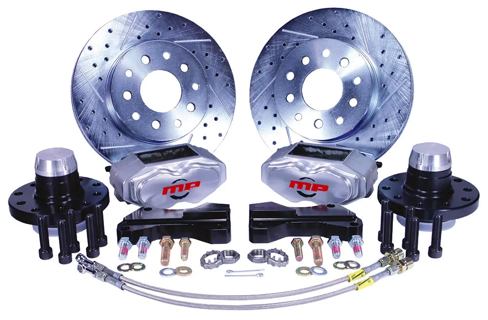 Univ Mustang Ii Spindle, 74-78 Ford Mustang Rallye Series Front Disc Brake Kit Front Wheel Kit 1