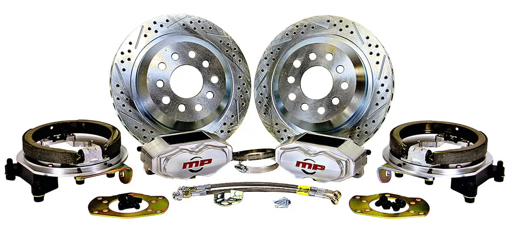1965-Up Dodge & Plymouth Rear Axle (8 3/4" R&P And Dana 60) Pro Driver Front Disc Brake Kit Rear Wheel Kit 1