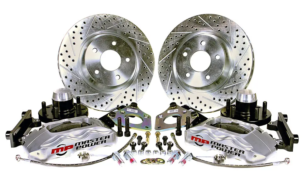 1970-73 Mustang W/Oe Disc Brakes Pro Driver Front Disc Brake Kit Front Wheel Kit 1