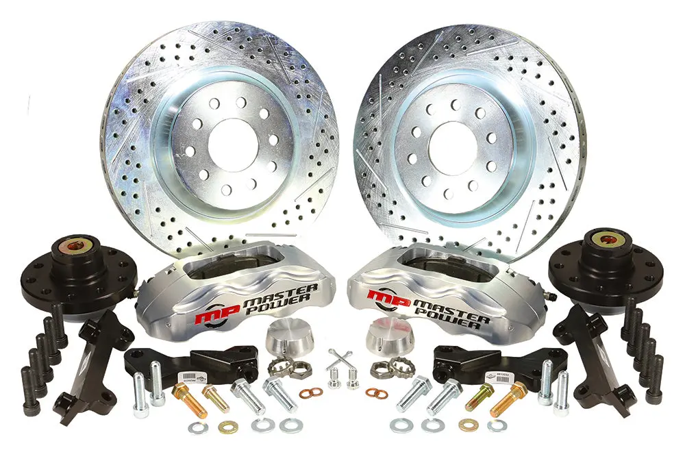 Universal Street Rod - Mustang Ii Susp W/Oe Style Spindles Pro Driver Front Disc Brake Kit Front Wheel Kit 1