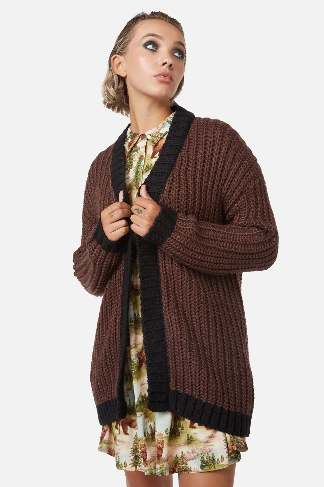 Field Work Chunky Knit Cardi 1